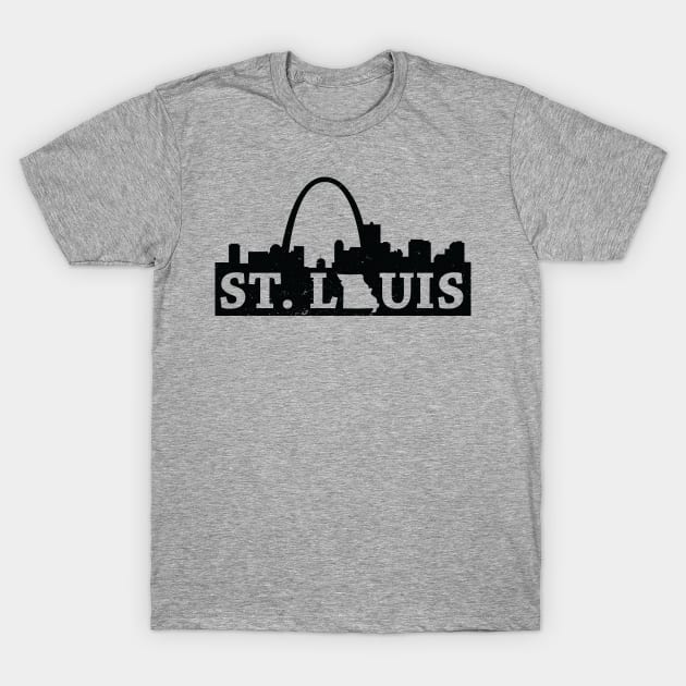 St. Louis Skyline T-Shirt by LionHeadCreative